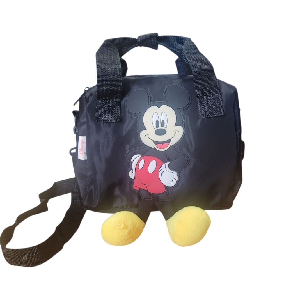 ZARA Disney Mickey Mouse Crossbody Duffle Style Bag - Picture 10 of 11
